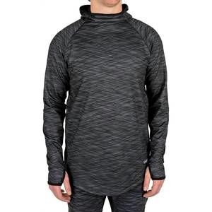 NEW BLACKSTRAP summit hooded top in hatched charcoal